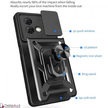 5in1 smūgiams atsparus dėklas su žiedu ir kameros apsauga (Motorola Moto G84) 5in1 smūgiams atsparus dėklas su žiedu ir kameros apsauga (Motorola Moto G84)